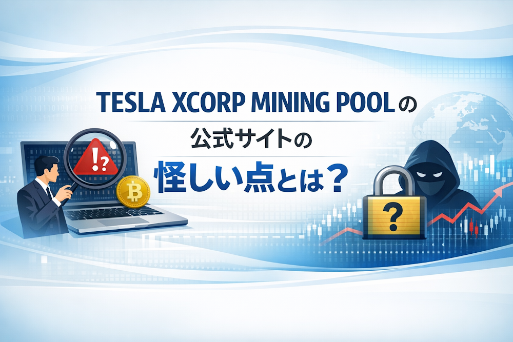 TESLA XCORP MINING POOLの公式サイトの怪しい点とは?