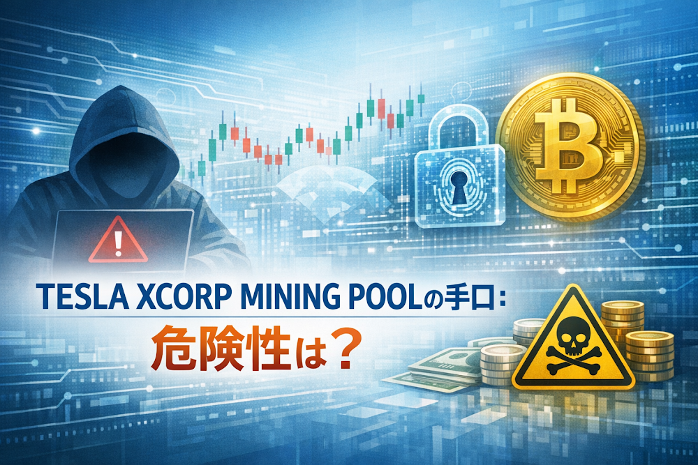 TESLA XCORP MINING POOLの手口:危険性は?