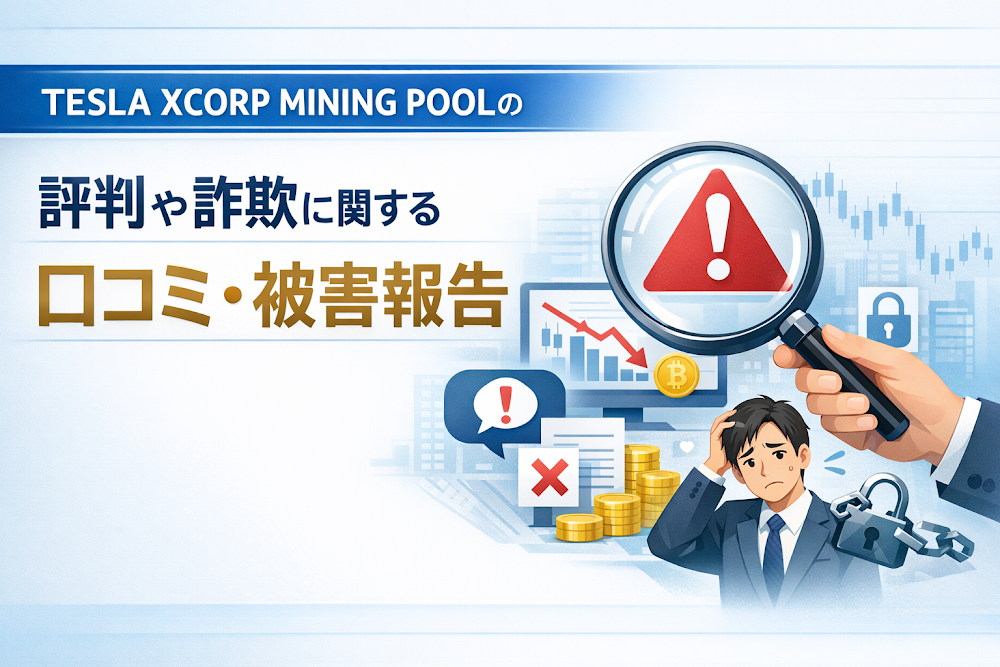 TESLA XCORP MINING POOLの評判や詐欺に関する口コミ・被害報告