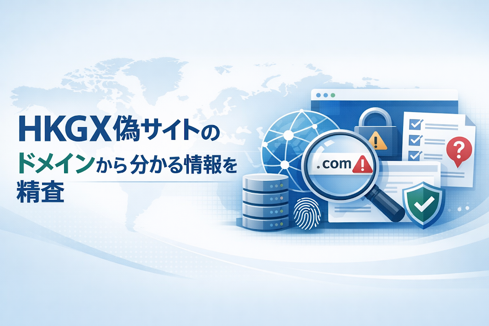 HKGX偽サイトのドメインから分かる情報を精査