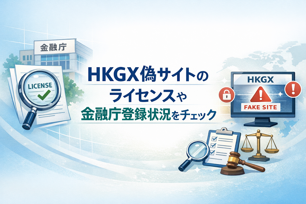 HKGX偽サイトのライセンスや金融庁登録状況をチェック
