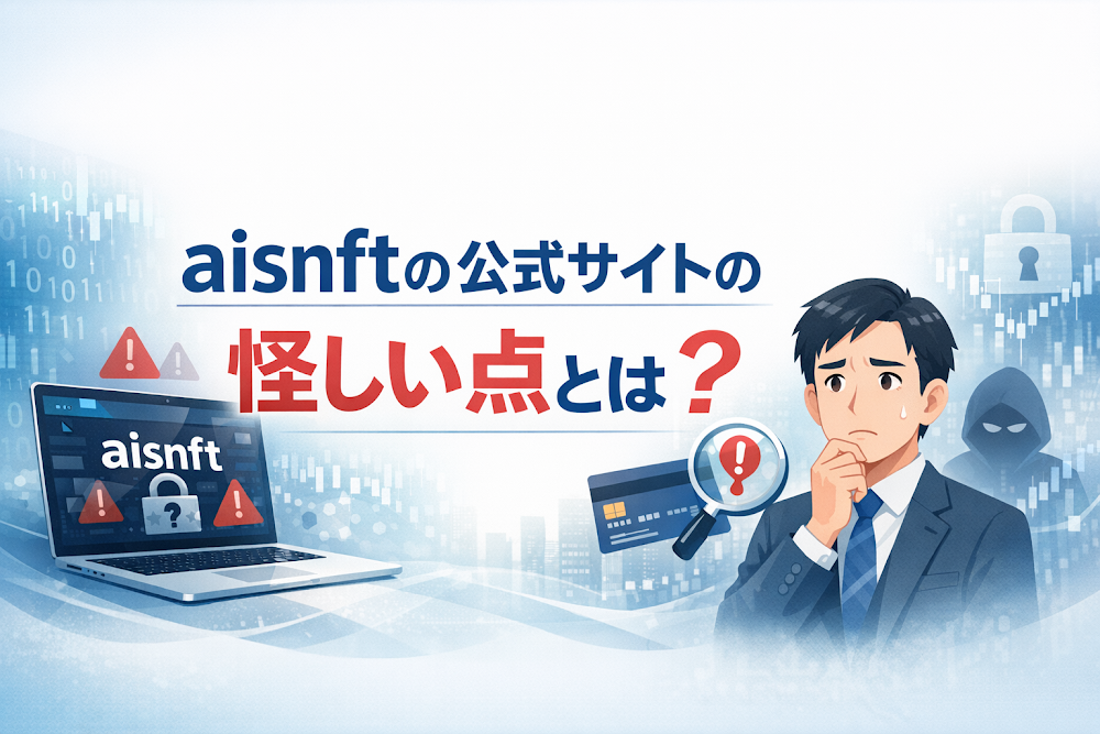 aisnftのサイトの怪しい点とは?