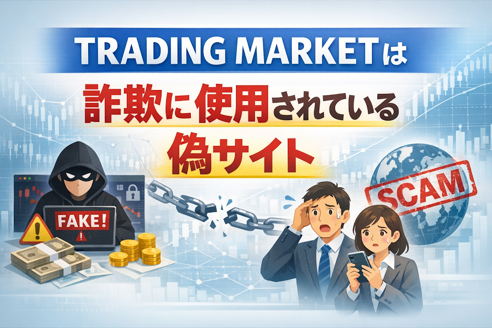 【結論】TRADING MARKETは詐欺に使用されている偽サイト