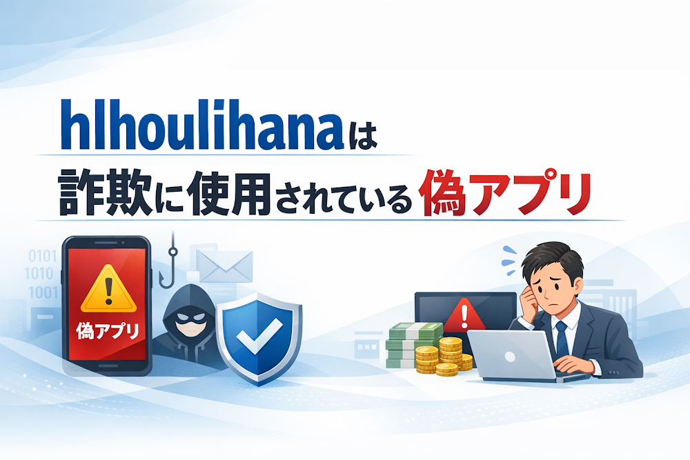 【結論】hlhoulihanaは詐欺に使用されている偽アプリ