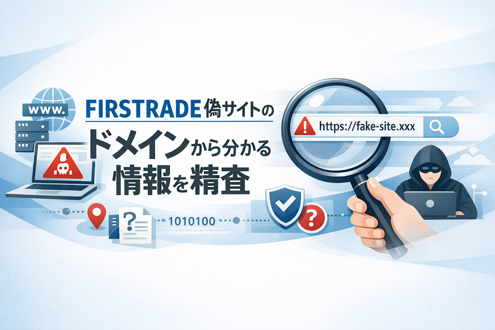 FIRSTRADE（ファーストレード）偽サイトのドメインから分かる情報を精査