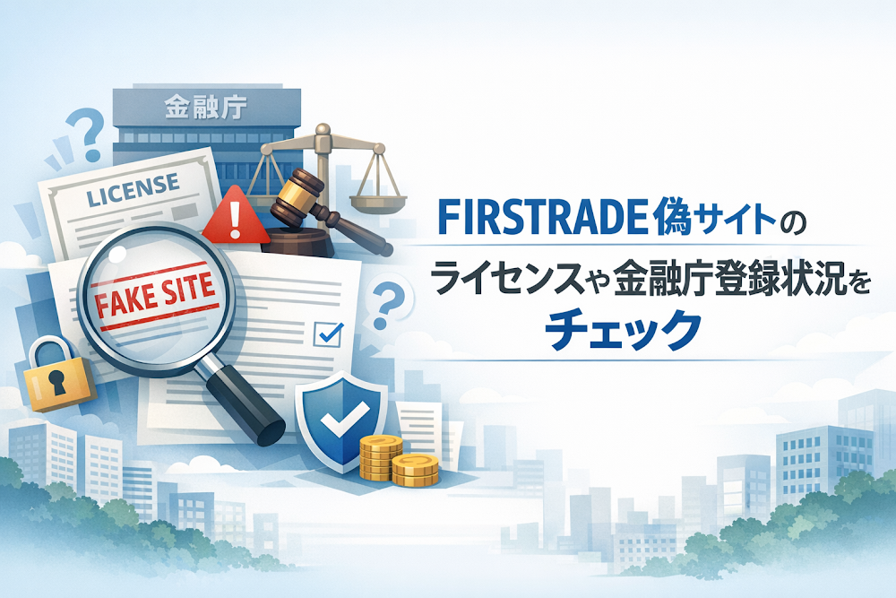 FIRSTRADE（ファーストレード）偽サイトのライセンスや金融庁登録状況をチェック