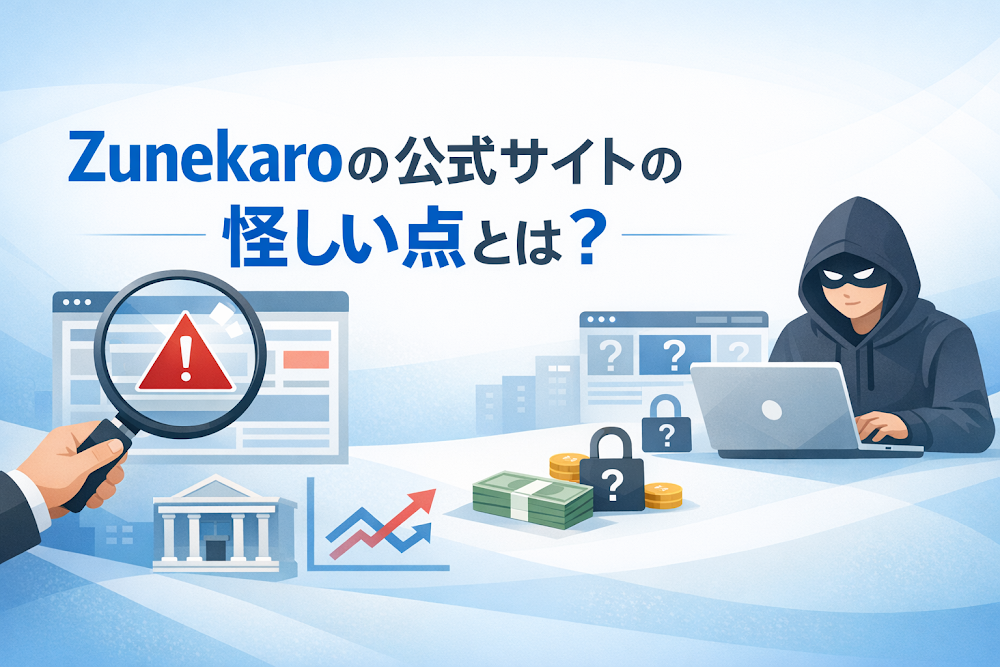 Zunekaroの公式サイトの怪しい点とは?
