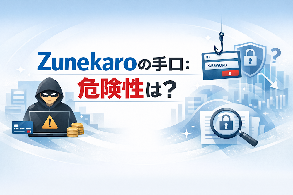 Zunekaroの手口:危険性は?