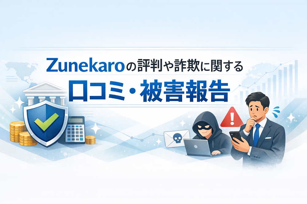 Zunekaroの評判や詐欺に関する口コミ・被害報告