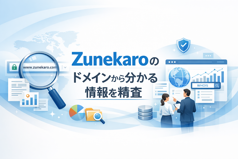 Zunekaroのドメインから分かる情報を精査