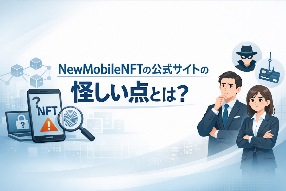 NewMobileNFTの公式サイトの怪しい点とは?