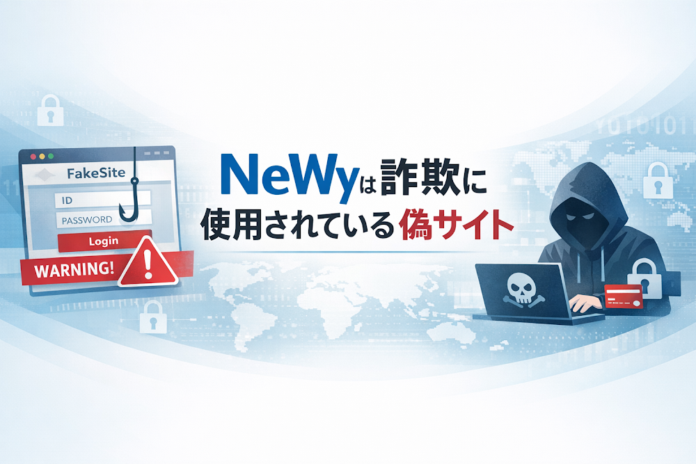 【結論】NeWyは詐欺に使用されている偽サイト