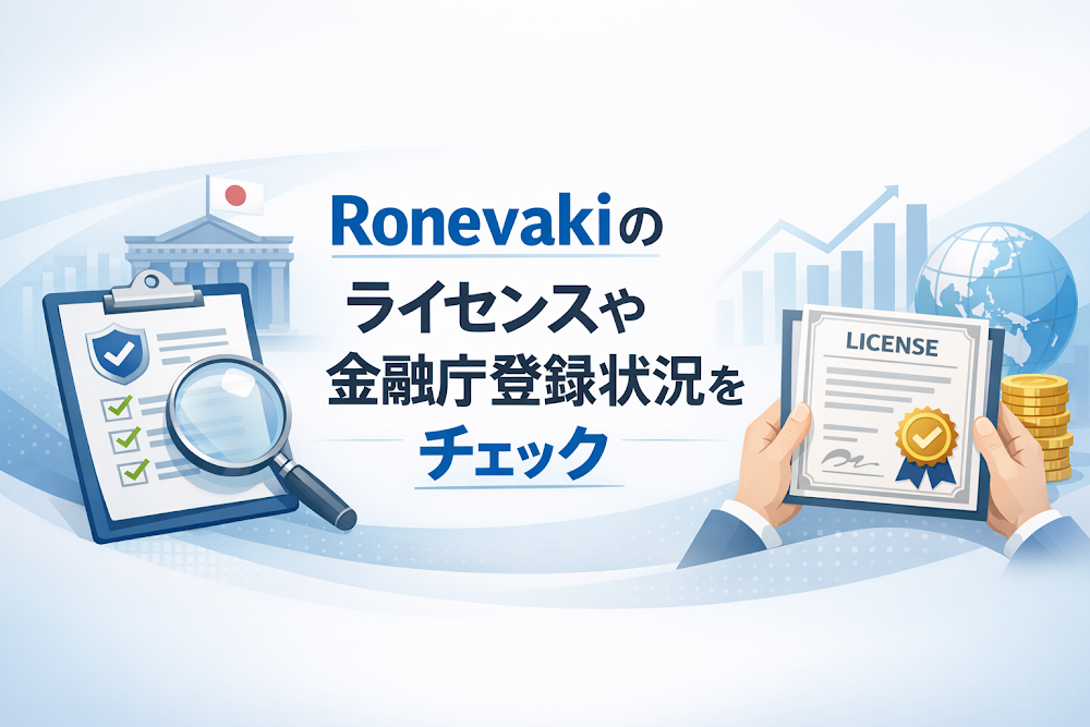 Ronevakiのライセンスや金融庁登録状況をチェック