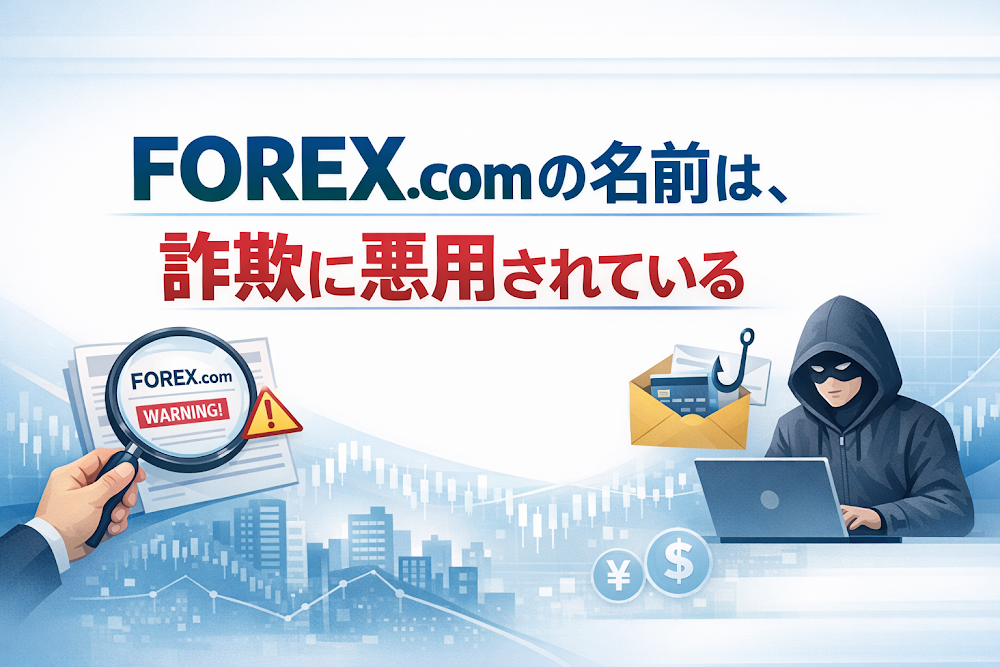 【結論】FOREX.comの名前は、詐欺に悪用されている