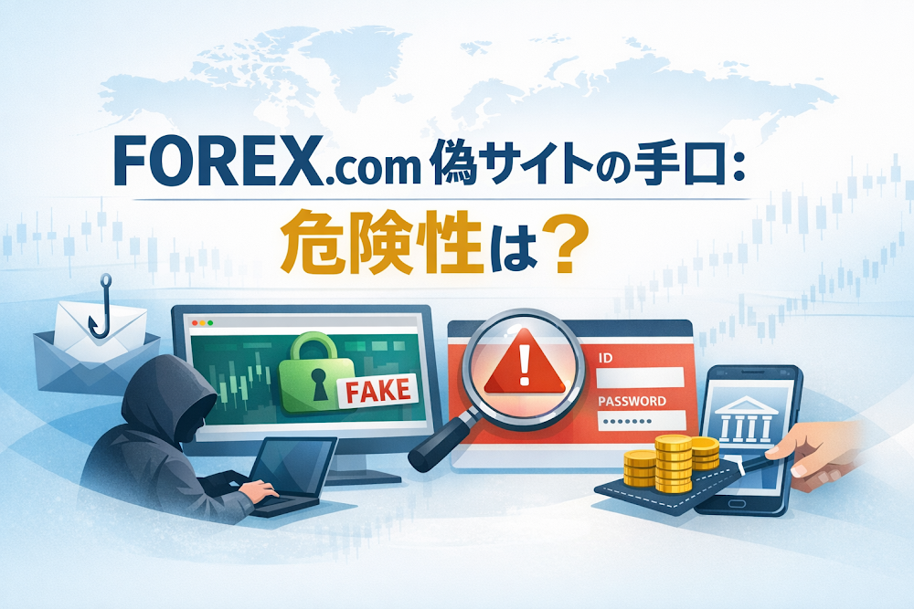 FOREX.com偽サイトの手口：危険性は？