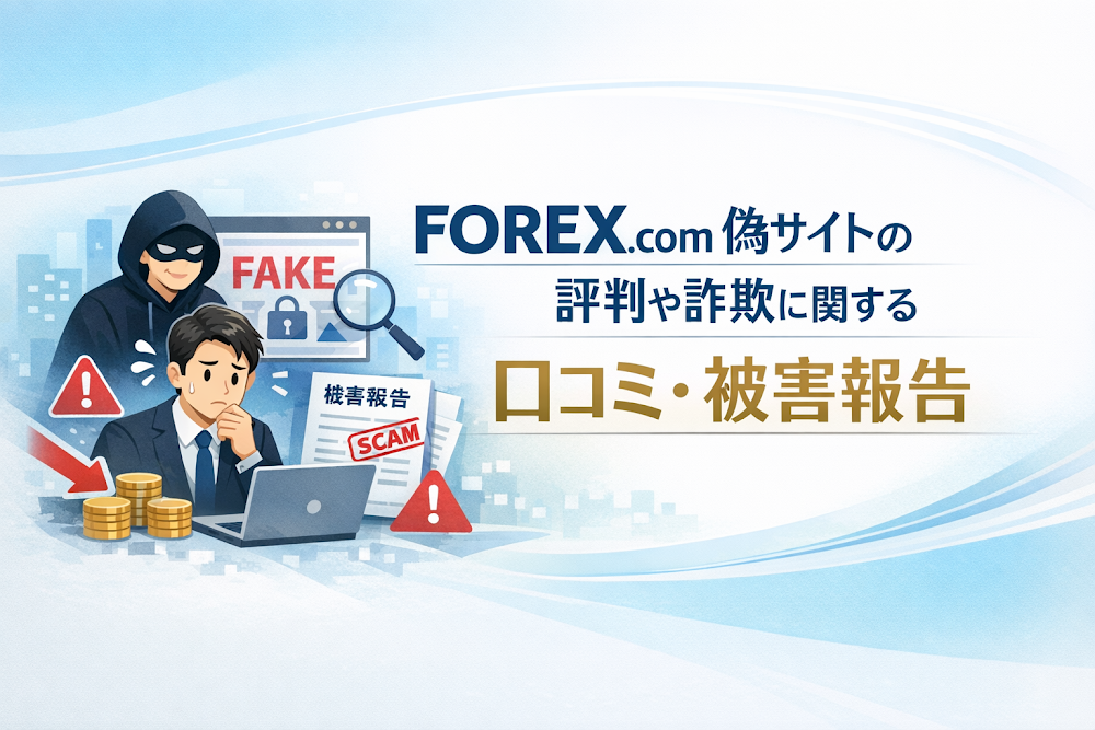 FOREX.com偽サイトの評判や詐欺に関する口コミ・被害報告