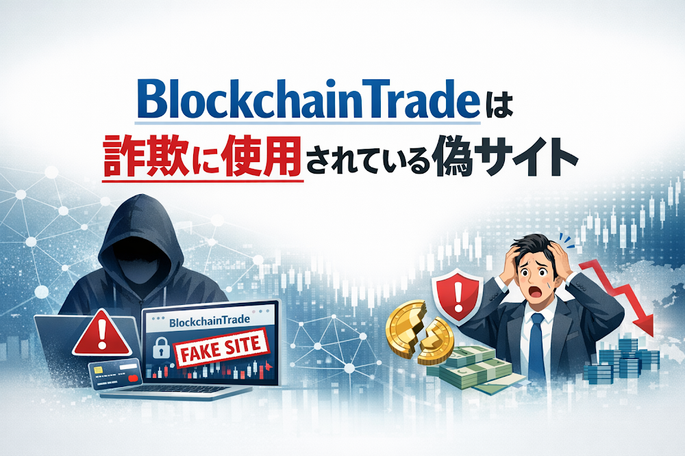 【結論】BlockchainTrade(blocktraderx.com)は詐欺に使用されている偽サイト