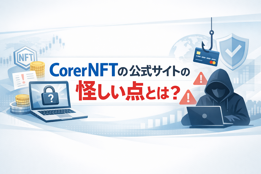 CorerNFTの公式サイトの怪しい点とは?