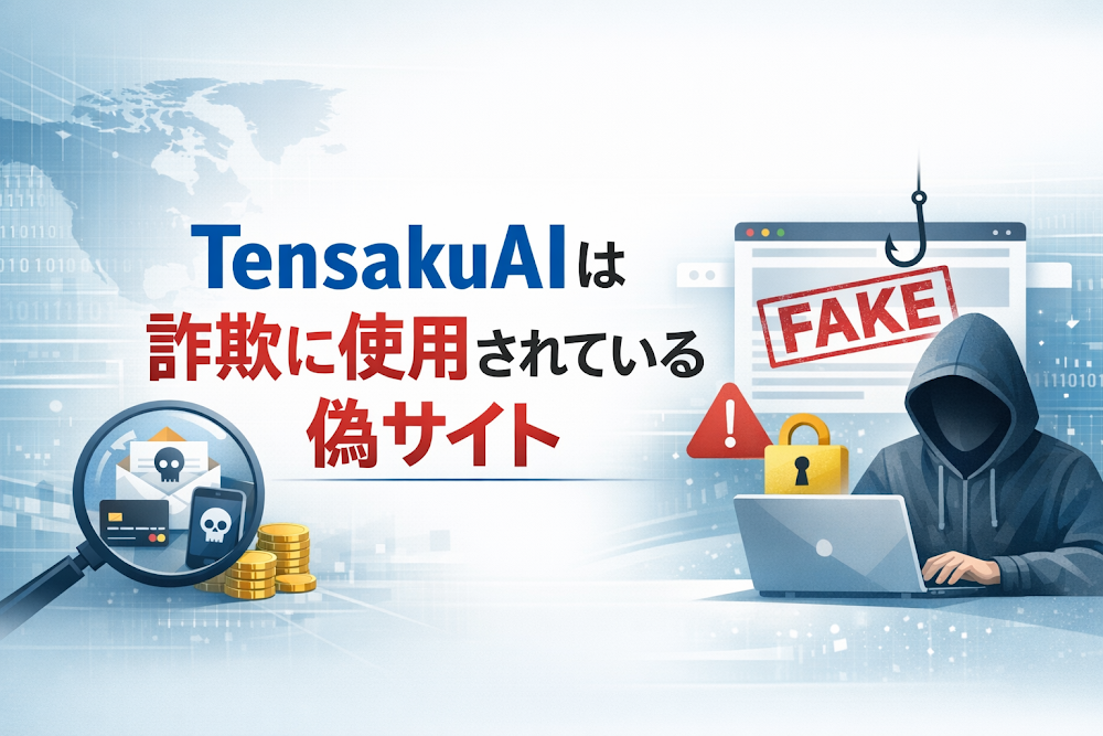 【結論】TensakuAI(tensakuai.com)は詐欺に使用されている偽サイト