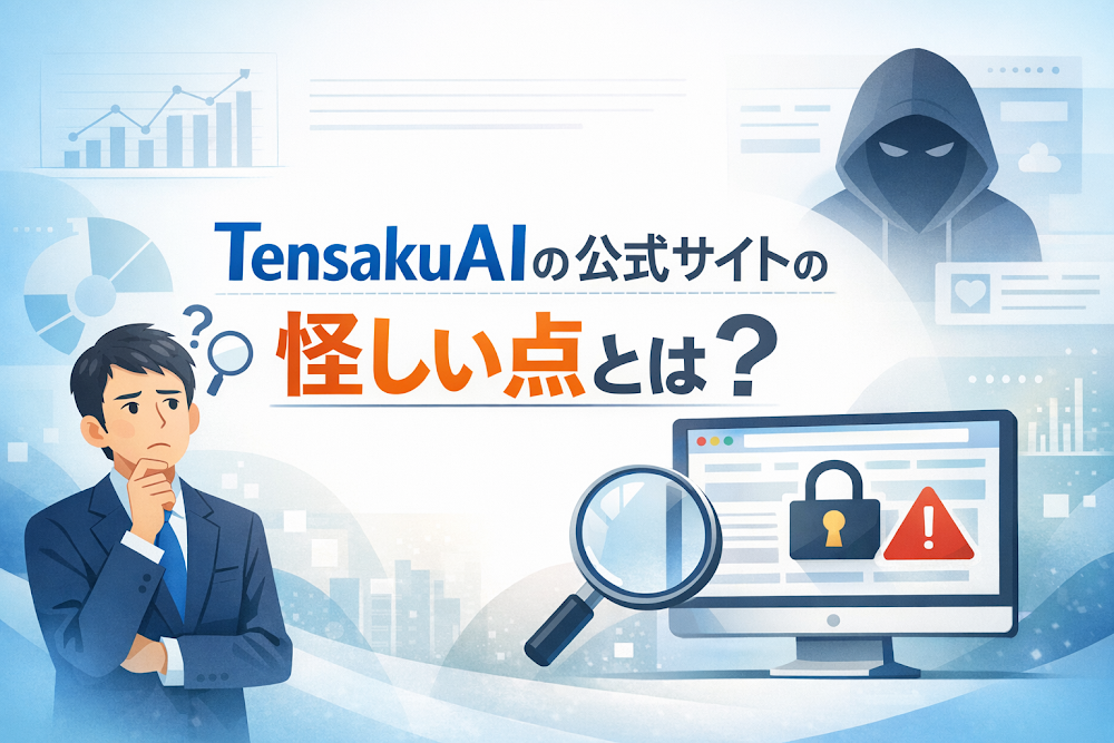 TensakuAI(tensakuai.com)の公式サイトの怪しい点とは?