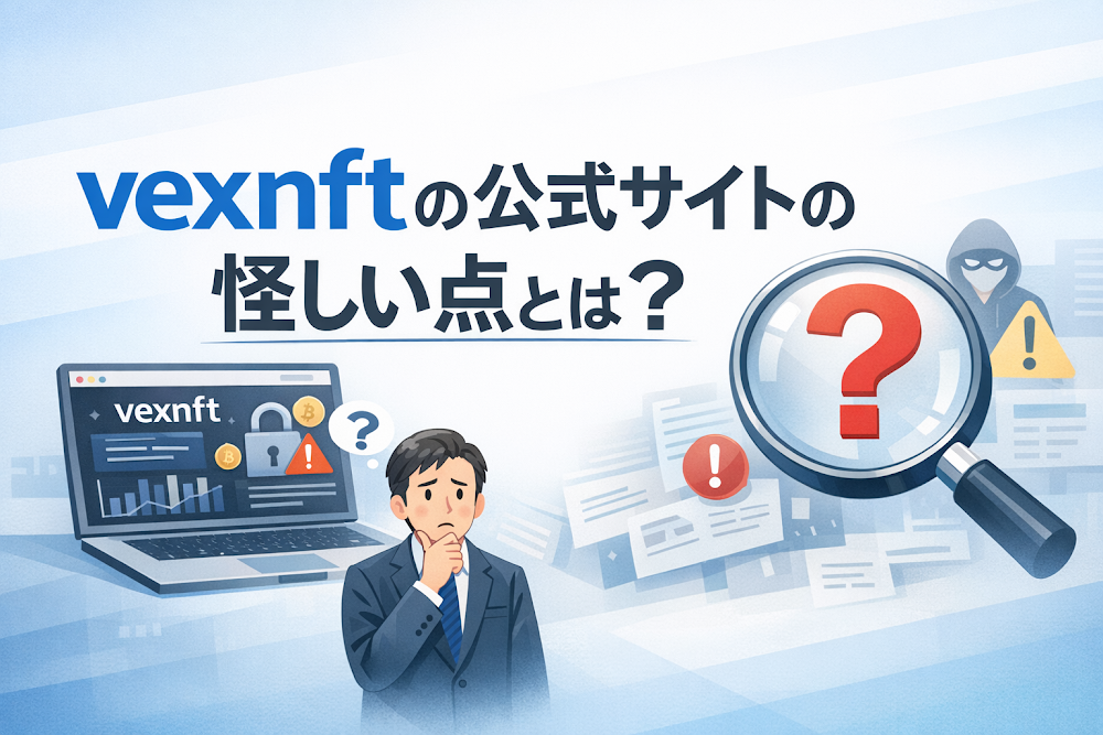 vexnftの公式サイトの怪しい点とは？