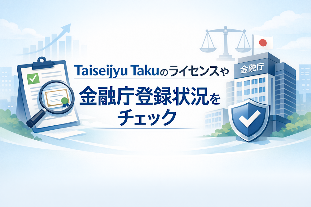 Taiseijyu Takuのライセンスや金融庁登録状況をチェック
