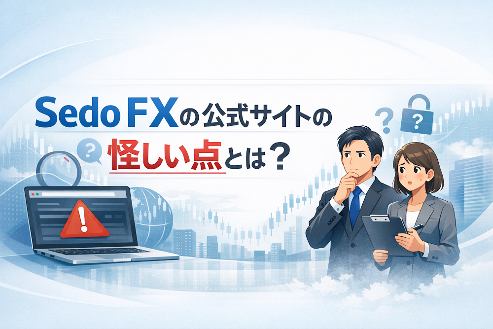 Sedo FXの公式サイトの怪しい点とは？