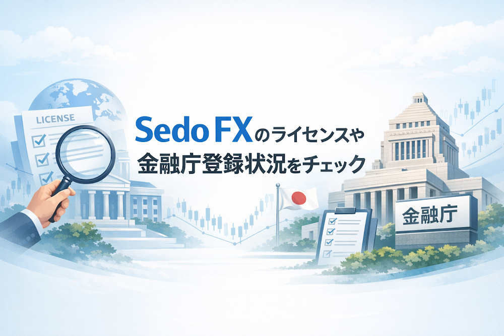 Sedo FXのライセンスや金融庁登録状況をチェック