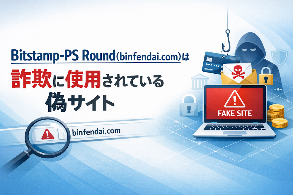 【結論】Bitstamp-PS Round(binfendai.com)は詐欺に使用されている偽サイト