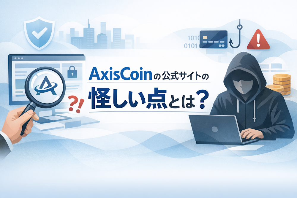 AxisCoinの公式サイトの怪しい点とは？