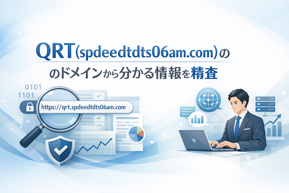 QRT(spdeedtdts06am.com)のドメインから分かる情報を精査