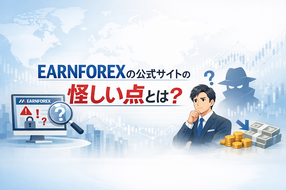 EARNFOREX（earnforexjp.com）の公式サイトの怪しい点とは？