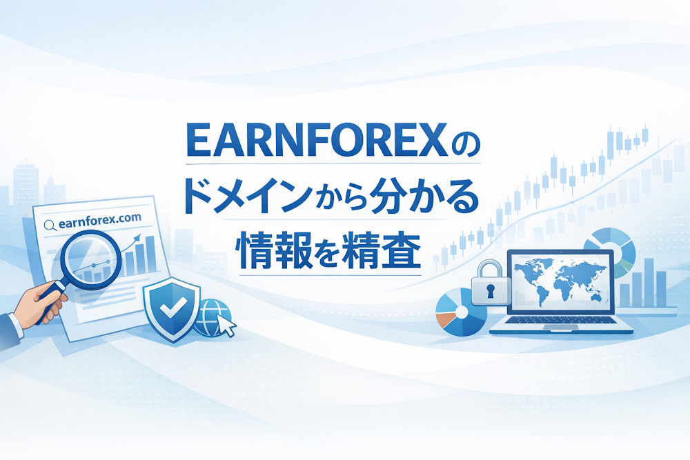 EARNFOREX（earnforexjp.com）のドメインから分かる情報を精査