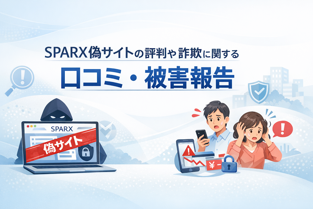 SPARX偽サイトの評判や詐欺に関する口コミ・被害報告