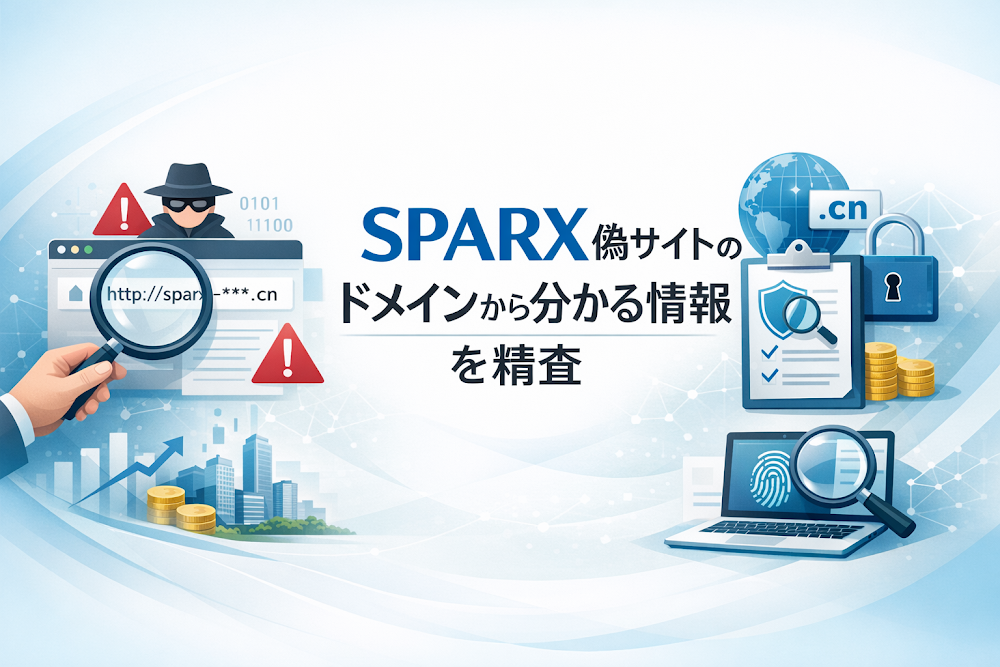 SPARX偽サイトのドメインから分かる情報を精査