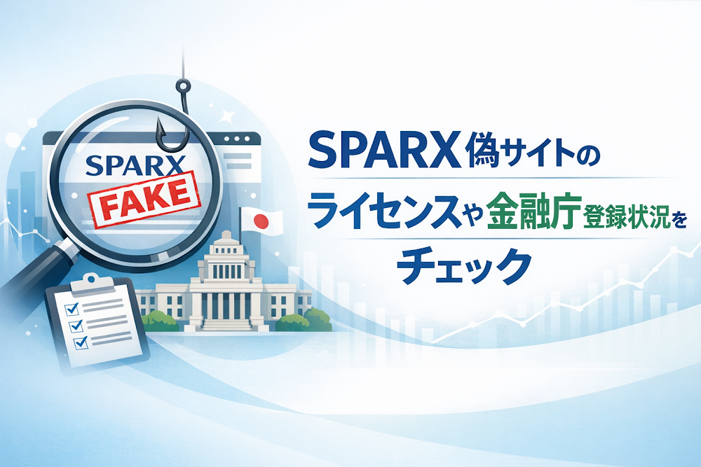 SPARX偽サイトは関東財務局長（金商）第346号を登録番号として掲げるが正規企業との関係が不明