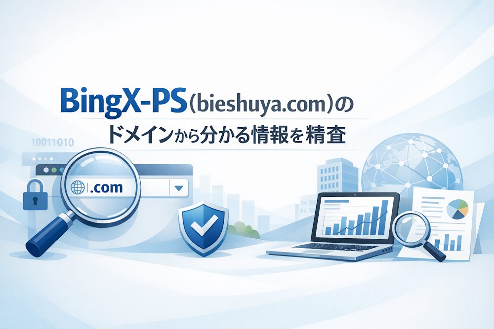BingX-PS(bieshuya.com)のドメインから分かる情報を精査