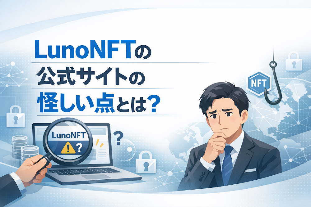 LunoNFTの公式サイトの怪しい点とは?