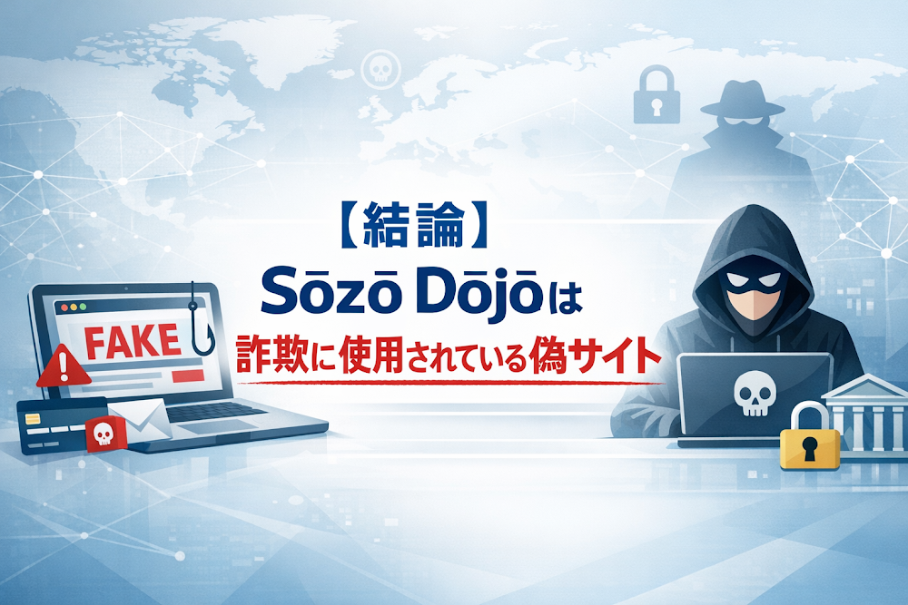 Sōzō Dōjō（sozo-dojo.com）は詐欺の危険性大 利用規約が開けず運営会社も不明
