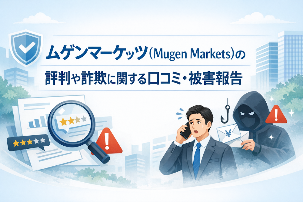ムゲンマーケッツ(Mugen Markets)の評判や詐欺に関する口コミ・被害報告