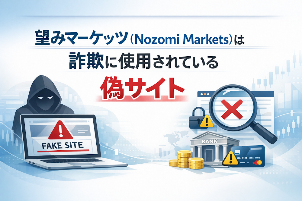 望みマーケッツ（Nozomi Markets）は詐欺の危険性大 日本住所を掲げる一方で金融庁登録を確認できず