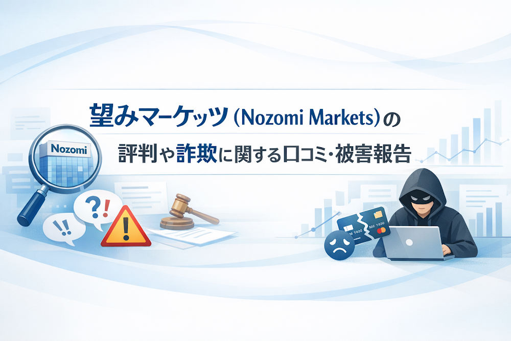 望みマーケッツ（Nozomi Markets）の評判や詐欺に関する口コミ・被害報告