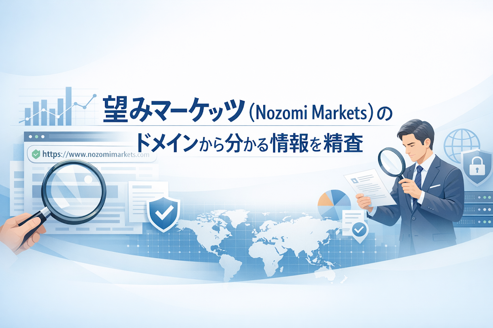 望みマーケッツ（Nozomi Markets）のドメインから分かる情報を精査