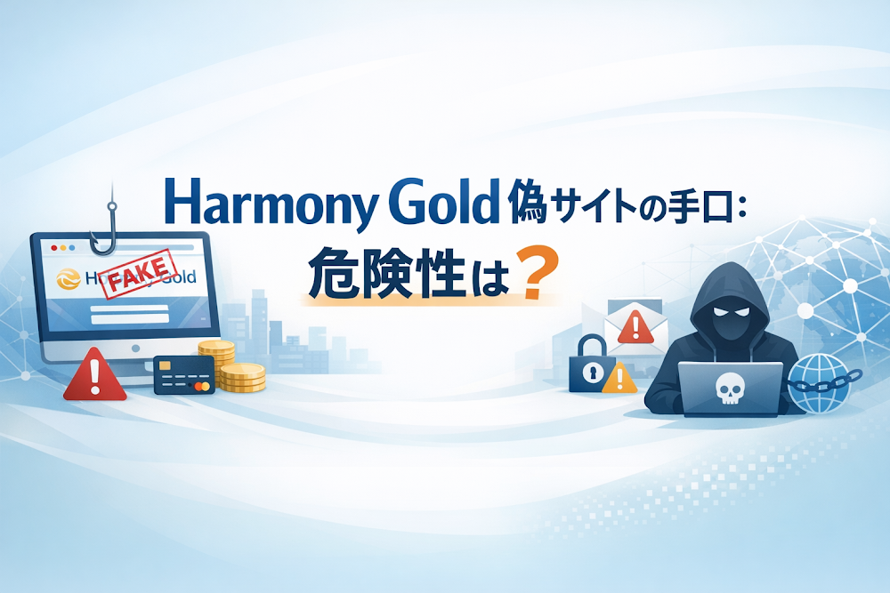 Harmony Gold偽サイト（harmonymines.com）の手口：危険性は？