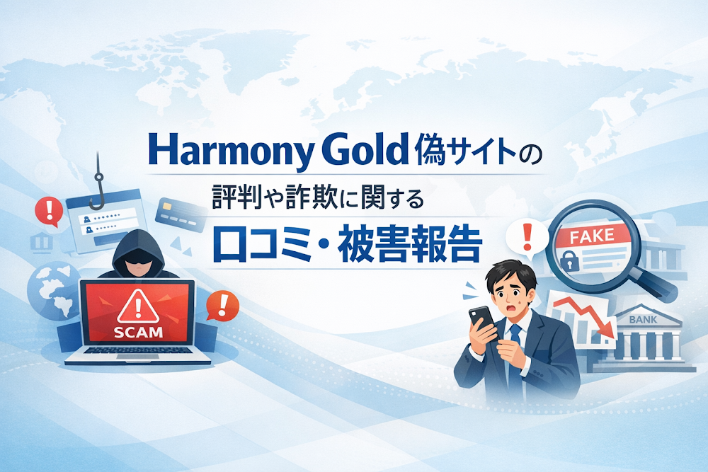 Harmony Gold偽サイト（harmonymines.com）の評判や詐欺に関する口コミ・被害報告