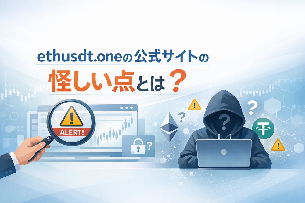 ETH-USDT(ethusdt.one)の公式サイトの怪しい点とは?