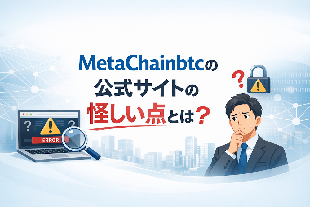 MetaChainbtcの公式サイトの怪しい点とは？