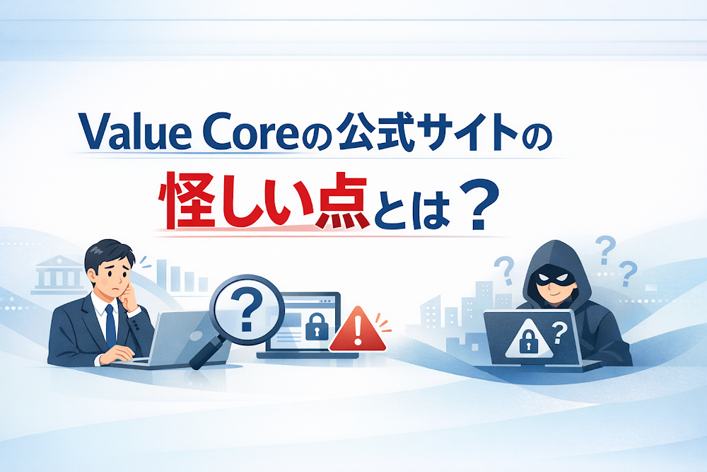 Value Coreの公式サイトの怪しい点とは?