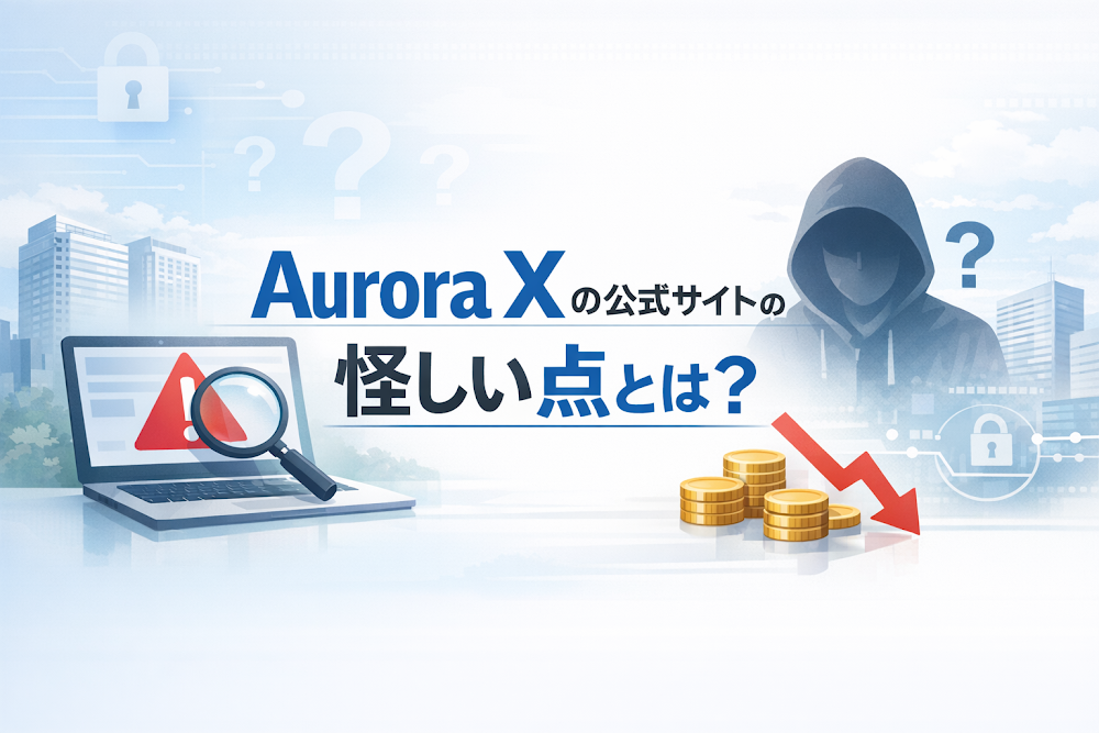 Aurora Xの公式サイトの怪しい点とは？