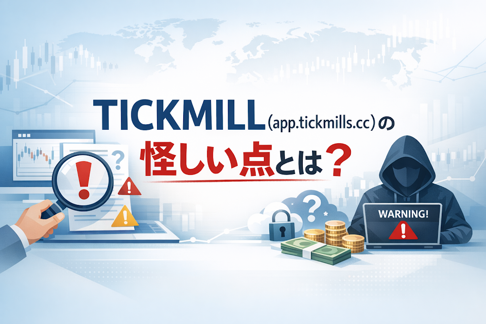 TICKMILL(app.tickmills.cc)の怪しい点とは?